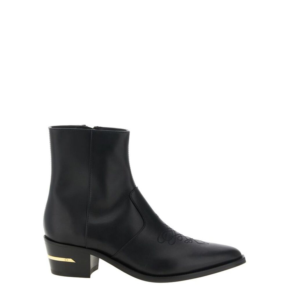 Amiri Black Calfskin Ankle Men's Boots